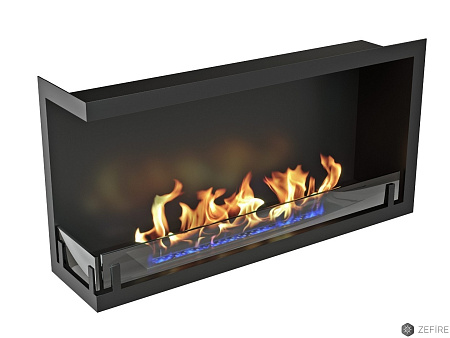 Биокамин угловой Standart 900 левый со стемалитом