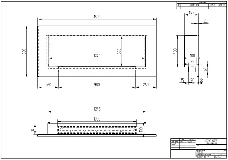 Биокамин Elliot 1500 с белой рамкой со стемалитом