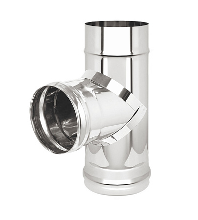 Тройник нерж. (AISI 304/0,8мм) 90* 