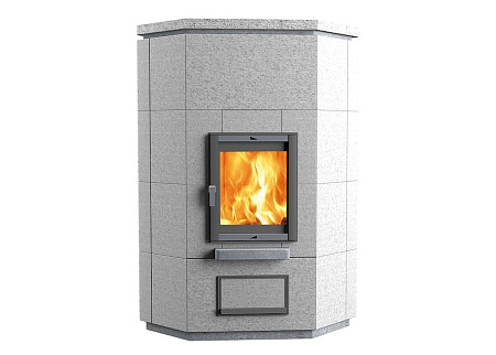 Теплонакопительная Печь-камин Karhu-15/1260 камень серпентинит АНТИК Т40мм