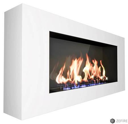 Биокамин Orion 900 с белой рамкой со стемалитом