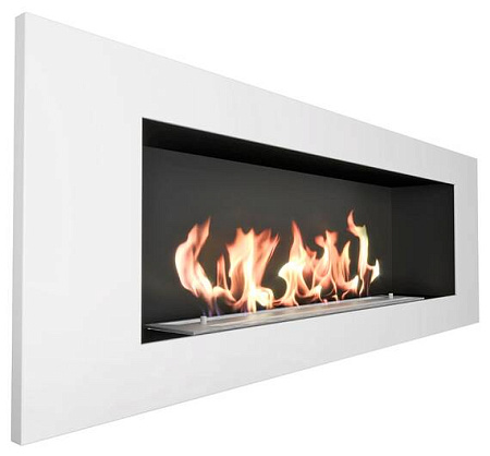 Биокамин Elliot 1200 с белой рамкой (ZeFire)