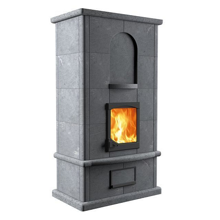 Теплонакопительная Печь-камин Holvi-20 камень серпентинит АНТИК Т40мм