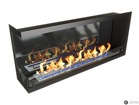 Биокамин угловой Standart 1300 левый со стемалитом