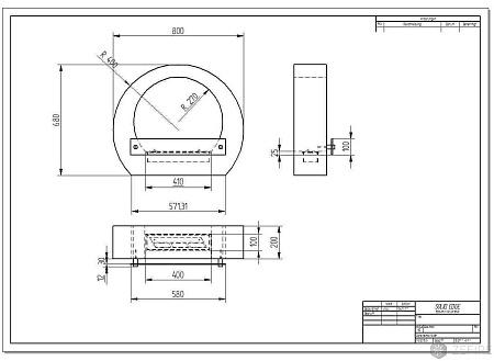 Биокамин Barrel черный (ZeFire)