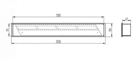 Прямоугольный контейнер ZeFire 1200 (ZeFire)