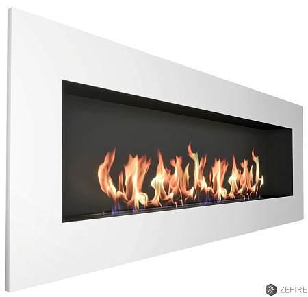 Биокамин Elliot 1800 с белой рамкой (ZeFire)
