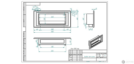 Биокамин Sirius 1500 Long (ZeFire)