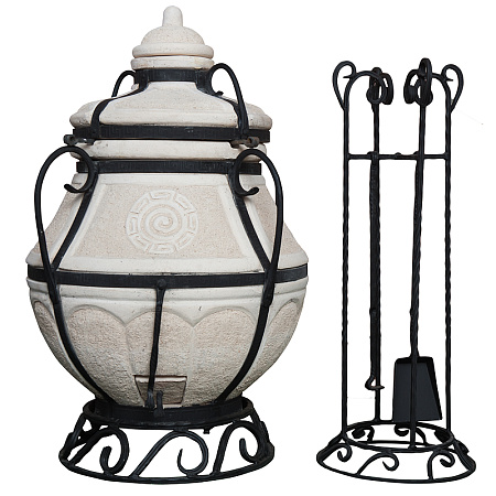 Тандыр Аладдин Mini (в комплекте со стойкой под крышку и подставкой)