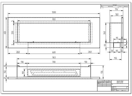 Биокамин Elliot 1200 со стемалитом (ZeFire)