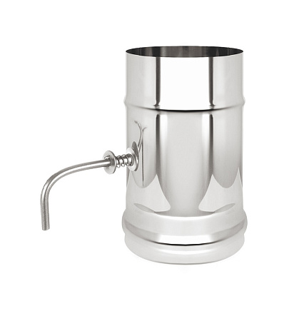 Шибер нерж. поворотный (AISI 316/0,5мм) 