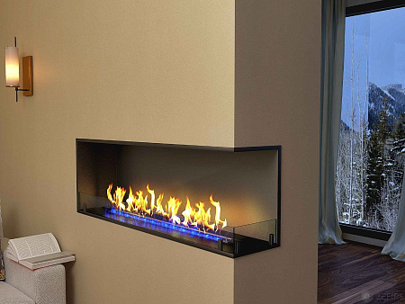 Биокамин угловой Standart 500 правый со стемалитом