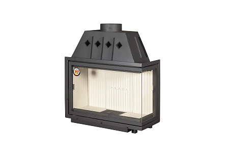 Топка АЛЬФА 1000 R два стекла правая