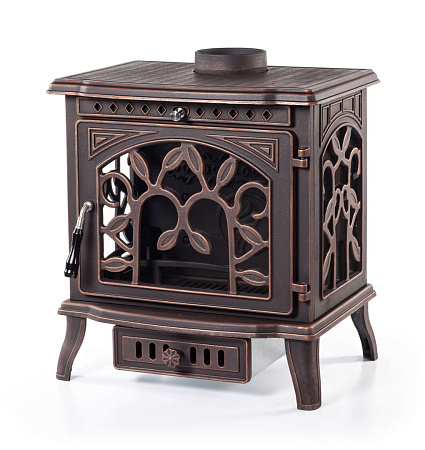 Печь чугунная DEMETRA патина бронза