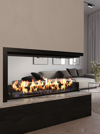 Биокамин торцевой сквозной Standart 1300 (ZeFire)