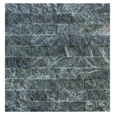 Плитка облицовочная 200х40х20 "РВАНЫЙ КАМЕНЬ" змеевик, ШТУКА (м.кв/125 шт.)