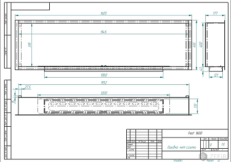 Биокамин встраиваемый Fest 1600 (Estetic Flame)