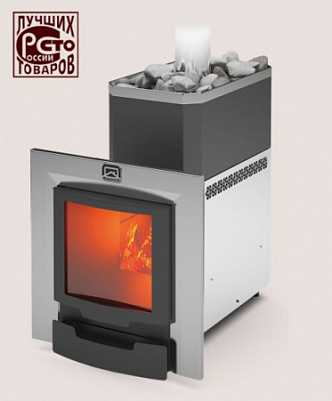 Печь-каменка Русь Панорама 27 ЛНЗП Профи (1.1) (без двери 16/обрамления) Теплодар