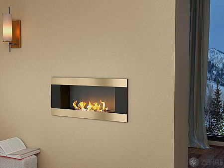 Биокамин Elliot horizontal 900 латунный