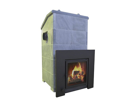 Печь для русской бани ОНЕГО-25 SA 150 РусПар с выносной топкой, камень  40мм