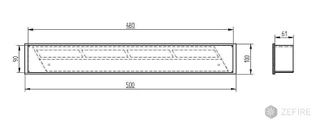 Прямоугольный контейнер ZeFire 500 (ZeFire)