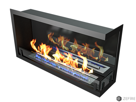 Биокамин угловой Standart 900 правый со стемалитом