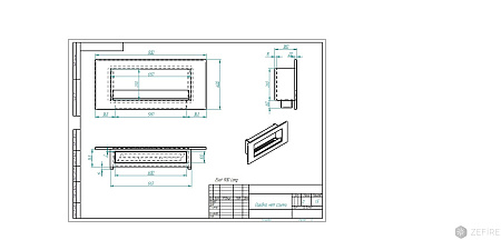 Биокамин Elliot 900 Long (ZeFire)