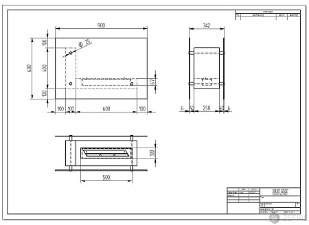 Биокамин Fidero 900 черный (ZeFire)