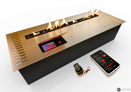 Автоматический биокамин ZeFire Automatic M 800 с ДУ латунный (ZeFire)