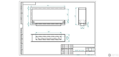 Биокамин торцевой сквозной Standart 900 (ZeFire)