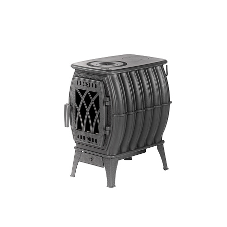Печь-камин отопительно-варочная "Бахта" (цв.черный) 2020