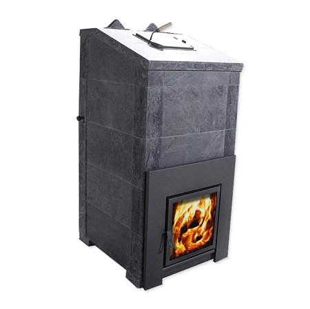 Печь для русской бани ОНЕГО-45Т Президент Комби без выносной топки, камень  50 мм