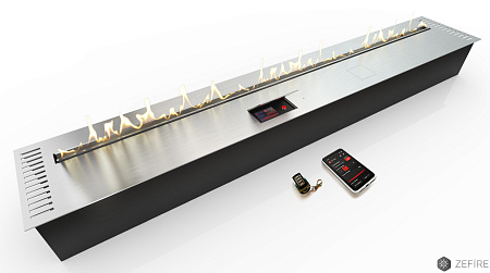 Автоматический биокамин ZeFire Automatic M 1800 с ДУ шлифованный (ZeFire)