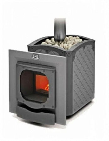 Печь-каменка чугунная Былина 24Ч Панорама (1.1) (без двери БЫЛИНА 16"/обрамления)Теплодар