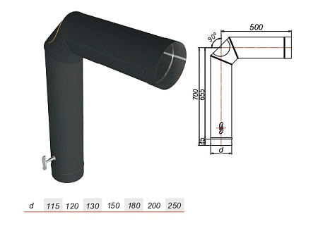 Элемент подключения VBR нерж AISI 439 0.8 черный