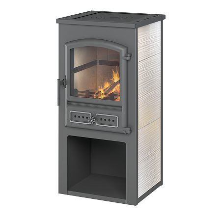 Камин ЭТНА (БКД) с плитой "Бежевый" Ø115мм