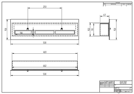 Прямоугольный контейнер ZeFire 500 с крышкой внутри (ZeFire)