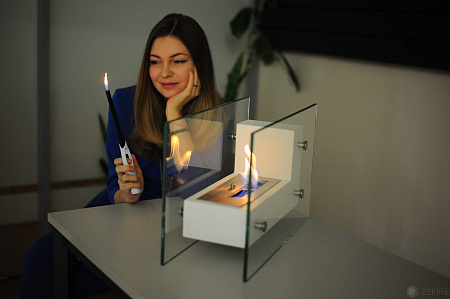 Биокамин Fidero 500 белый (ZeFire)