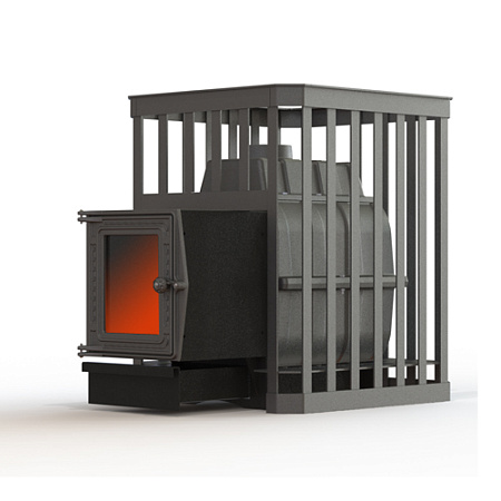 Банная печь ПароВар 24 сетка-ковка (201)