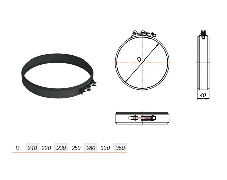 Хомут соединительный нерж AISI 439