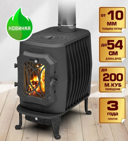 Отопительная чугунная печь VERONA-200 Теплодар