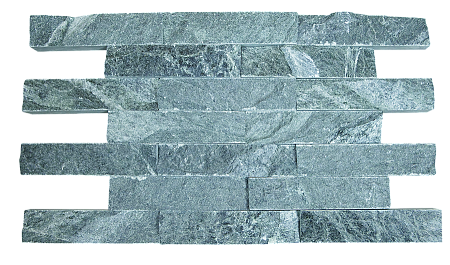 Плитка облицовочная 150х50х25 "РВАНЫЙ КАМЕНЬ" Талькохлорит, ШТУКА (м.кв/134 шт.,)