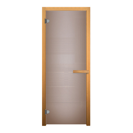 ДС  Сатин Матовая 190х70 (6мм, 2 петли 716 CR) (ОСИНА)