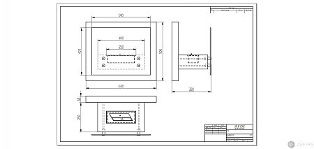 Биокамин Polakr 600 (ZeFire)