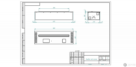 Автоматический биокамин ZeFire Automatic M 900 с ДУ шлифованный (ZeFire)