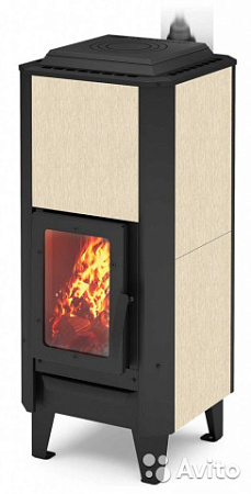 Печь отопительная Вертикаль Керамика 120 (со стеклом) Теплодар