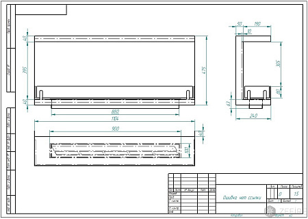 Биокамин торцевой Standart 1100 (ZeFire)
