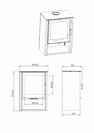 Печь-камин СЕВАН 7В