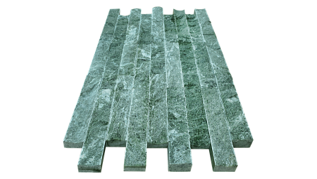 Плитка облицовочная 200х40х20 "РВАНЫЙ КАМЕНЬ" змеевик, ШТУКА (м.кв/125 шт.)