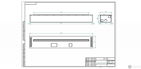 Автоматический биокамин ZeFire M 1600 шлифованный (ZeFire)